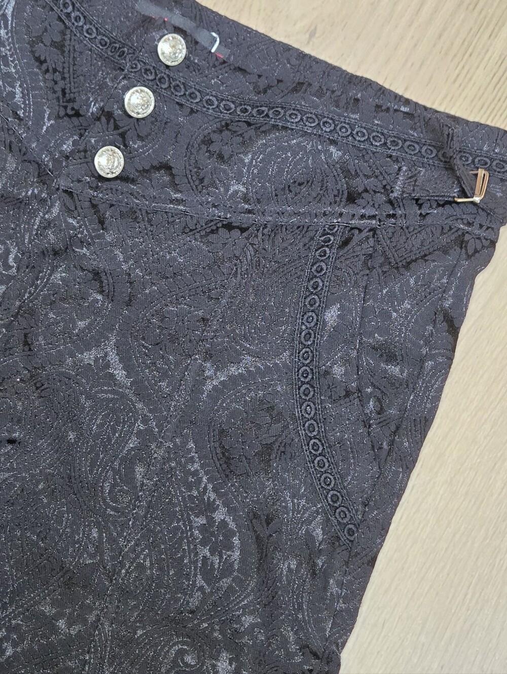 NWT VATPAVE Whimsigoth Paisley Trousers Goth Steampunk M